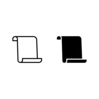 scroll icon set. vector