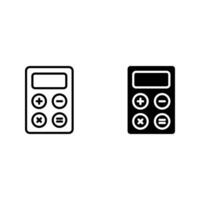 calculator icon set. vector