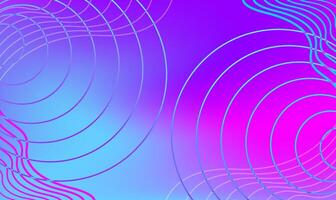 Colorful Gradient Abstract with Circular Lines vector