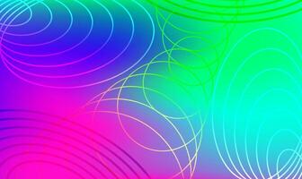 Abstract Design with Multicolored Gradient and Overlapping Circles vector