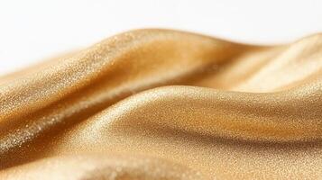 Gleaming golden wave shimmering effect with glittery highlights, radiating luxurious elegance against luminous background photo