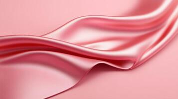 Glossy red satin fabric featuring soft folds and an elegant drape. Shiny texture luxury rich and color add sophistication and red photo