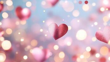 Bunch of pink and in balloons are floating air the gold photo