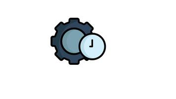 Productivity animated icon. suitable for user interface, provide visual feedback and more. alpha channel, transparent background video