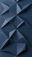 Geometric 3d Abstract background interlocking dark gray rhombuses and hexagons forming contemporary minimalist pattern design. format Vertical photo