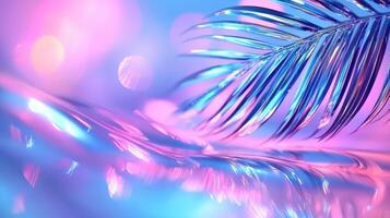 Abstract Crumpled holographic foil generating iridescent, shimmering light with dynamic metallic colors reflecting surface in vibrant abstract pattern background, 4K photo