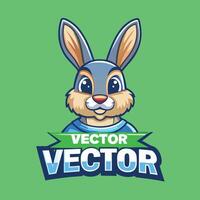 Minimalistic Line Art Illustration of a Rabbit in a Doodle Inspired Style vector