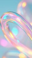 gradient colors merging softly holographic, swirling together in fluid abstract pattern background, generating dynamic visual harmony with gentle Pastel movement. Vertical format photo