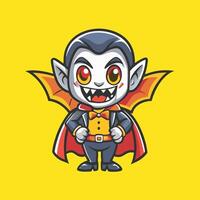 Charming Illustration of a Cute Dracula Character in EPS 10 Format vector