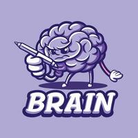 Hands-On Anatomy Chalk Depiction of the Brain's Intricate Structure vector