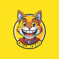 Smiling Cat Logo Character with 10 Character Designs vector