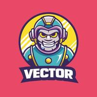Minimalist Logo Icon of a Bee Mascot in Simple Beve Style vector