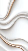 Smooth design geometric waves flowing and creating an elegant, abstract pattern, ideal for background and white projects. Vertical format photo