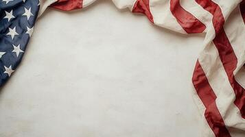 United states flag waving with a festive bokeh background, perfect for celebrating american usa copy space for text photo