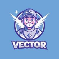 Multicolored Logo Illustration Depicting a Guru Figure with Gradient Effects vector