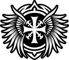 A solid style icon of feathered crest symbol vector