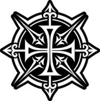 A glyph style icon of holy sign vector