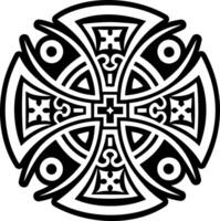 Crosslet icon in filled style vector