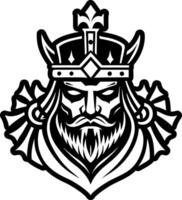 A glyph style icon of king symbol vector