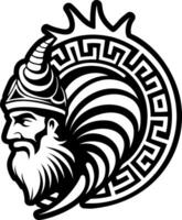 Poseidon conch icon in filled style vector
