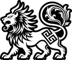 Chimera symbol icon in glyph style vector