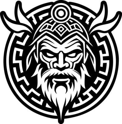 Greek mythology symbol icon in solid style