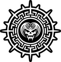 A solid style icon of tartarus pit symbol vector
