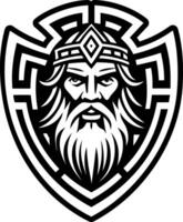 A filled style icon of aegis shield symbol vector