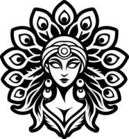Hera peacock icon in filled style vector