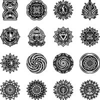 A filled style icon of aromatherapy symbol vector