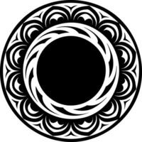 A glyph style icon of enso symbol vector