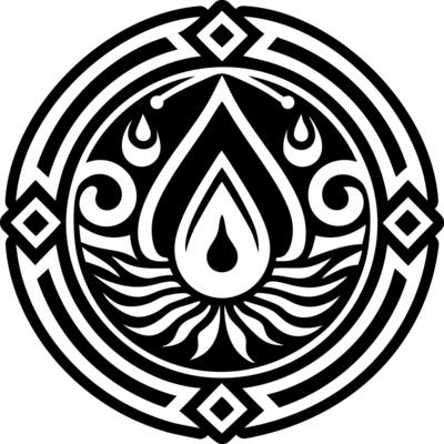 Water symbol icon in solid style