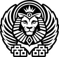 Sphinx symbol icon in glyph style vector