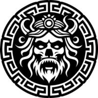 A filled style icon of hades bident symbol vector