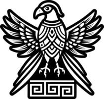 A glyph style icon of cuckoo bird symbol vector