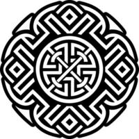 Greek pattern symbol icon in solid style vector