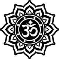 A glyph style icon of religious symbol vector