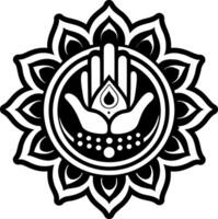 A glyph style icon of blessing symbol vector
