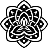 A solid style icon of intertwined symbol vector