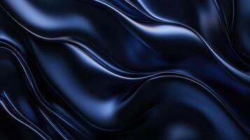 Fluid patterns on a dark surface create an elegant and modern background reflecting light in subtle waves photo
