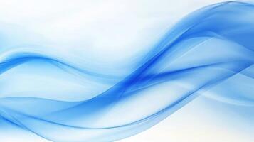 Flowing blue waves create a serene and calming atmosphere in a digital abstract design for wellness or relaxation photo