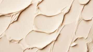 Neutral beige texture with smooth layers and subtle contours enhancing the visual depth and tactile quality of a painted surface photo