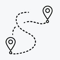Location pin illustration. Isolated objects on white background. vector