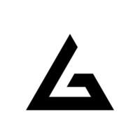 Triangle Shape Letter G Initial Logo Template vector