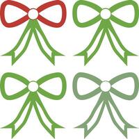 Decorative bow icon art template. vector