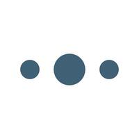 Blue Dots Menu Icon Logo Template. eps 10. vector