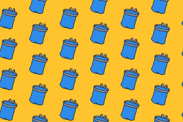 climbing chalk bag colorful seamless pattern on yellow background set. doodle chalk pouch equipment illustration pattern background. chalk sack background for climbing extreme sport club merchandise