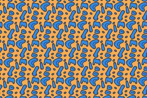 wall climbing point grips colorful seamless pattern on orange background set. doodle wall holds illustration pattern background. climbing point grips background for climbing sport club merchandise vector