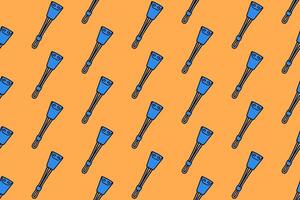 climbing trapezoid stopper colorful seamless pattern on orange background set. doodle carved chock equipment illustration pattern background. chock nut background for climbing sport club merchandise vector