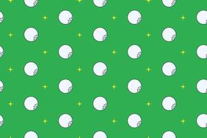 golf ball with star colorful seamless pattern on green background set. doodle golf ball with burst illustration pattern background. golf ball with light background for packaging and merchandise vector